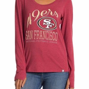47 Large women’s 49ers long sleeve T-shirt.
